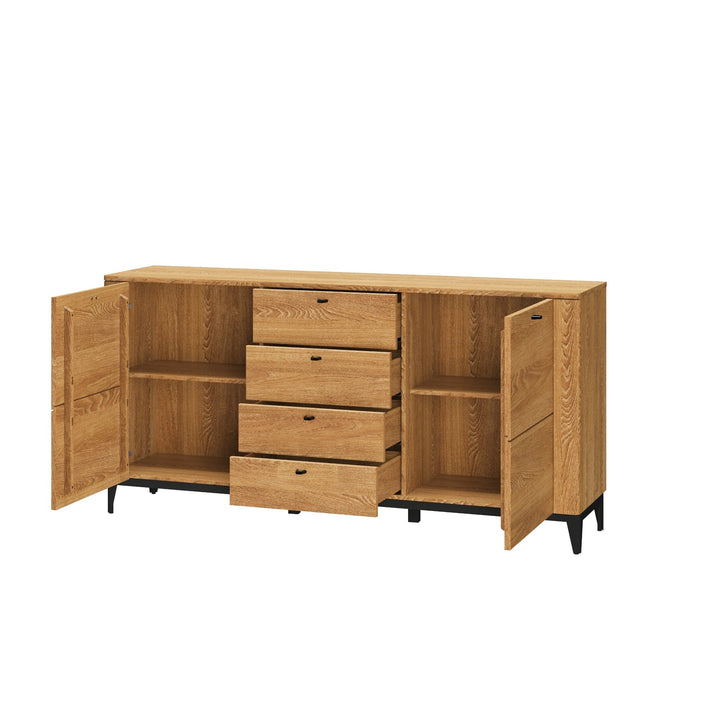 VESKOR Sideboard Kommode Massivholz Eiche modernes nordisches Möbel Kollektion Oporto