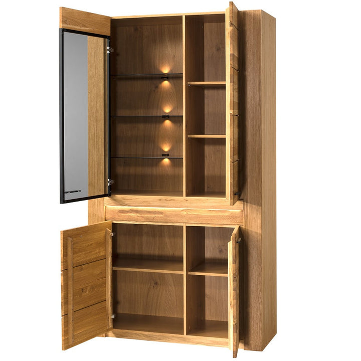 VELVET 12 Eichenvitrine, 110x42x200 cm | VESKOR