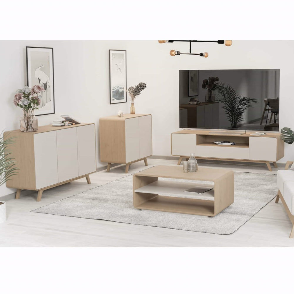 VESKOR Sideboard Kommode Massivholz OSLO 2 Mobel.Store