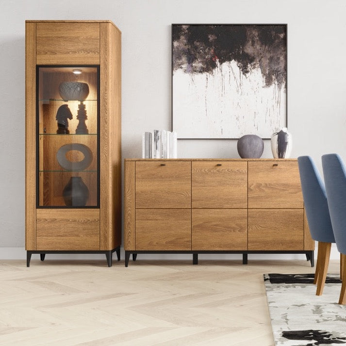 VESKOR Esszimmer aus massivem Eichenholz, modernes nordisches Möbel, Kollektion Oporto