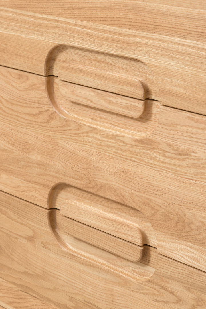 VESKOR Kommode Deo, Massivholz Eiche, modernes nordisches Möbel