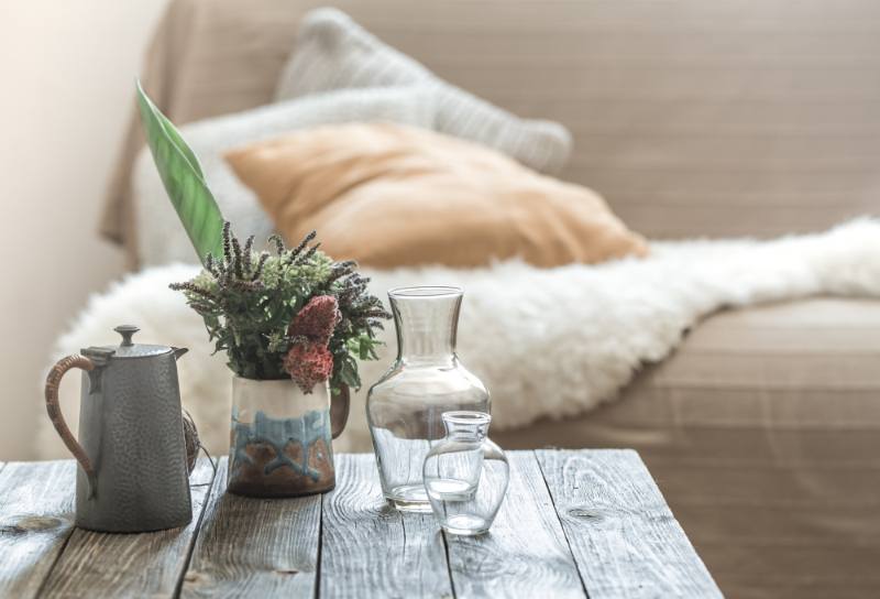 Dekoration von Couchtischen