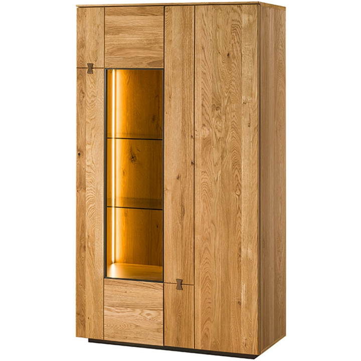 Eichenholz-Vitrine MINURA 15, 90×40×160 cm | VESKOR