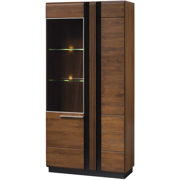 Eichenvitrine PORTI 12, 95x198x42 cm | VESKOR