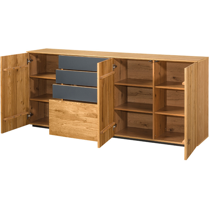 Eichenkommode MINURA 47, 195x85x40 cm | VESKOR