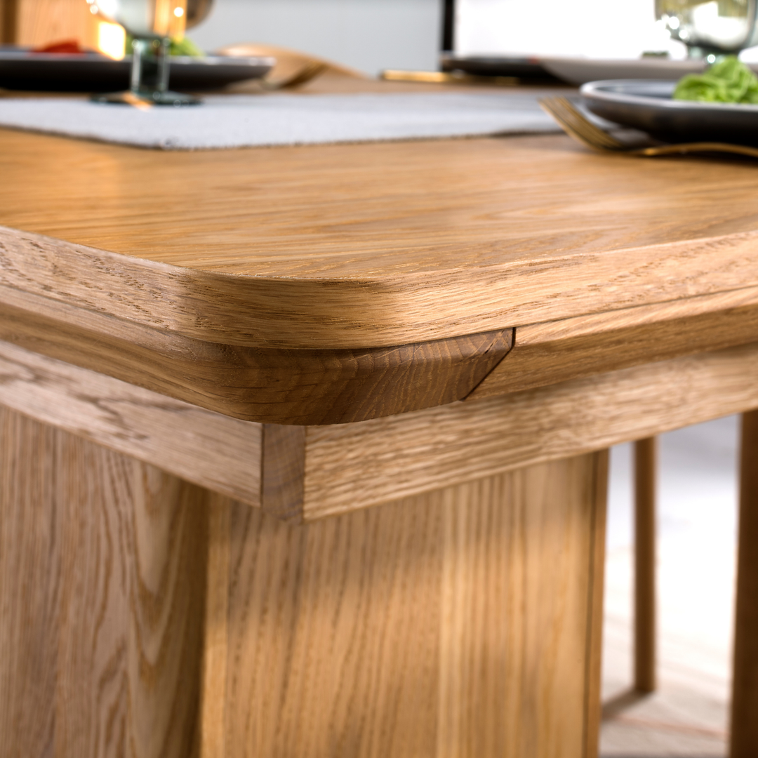 Eiche Honig Esstisch LONDON 40, 160-240×90×76 cm | VESKOR