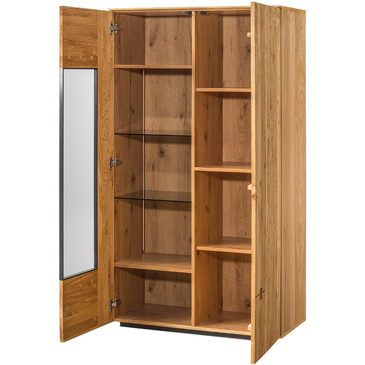 Eichenholz-Vitrine MINURA 15, 90×40×160 cm | VESKOR