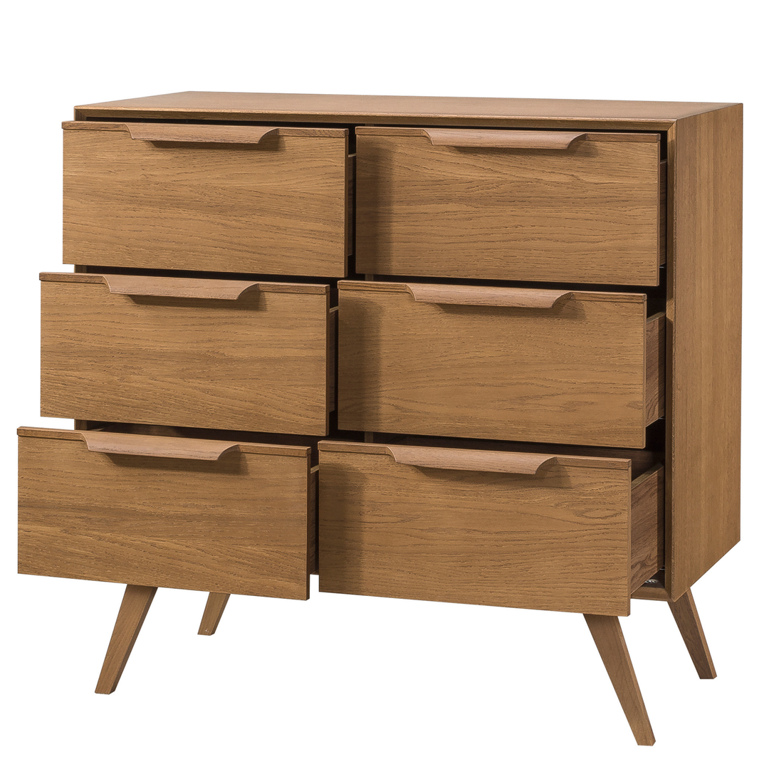 Rustikale Eichenkommode LEO 13, 105×49,5×100,7 cm | VESKOR