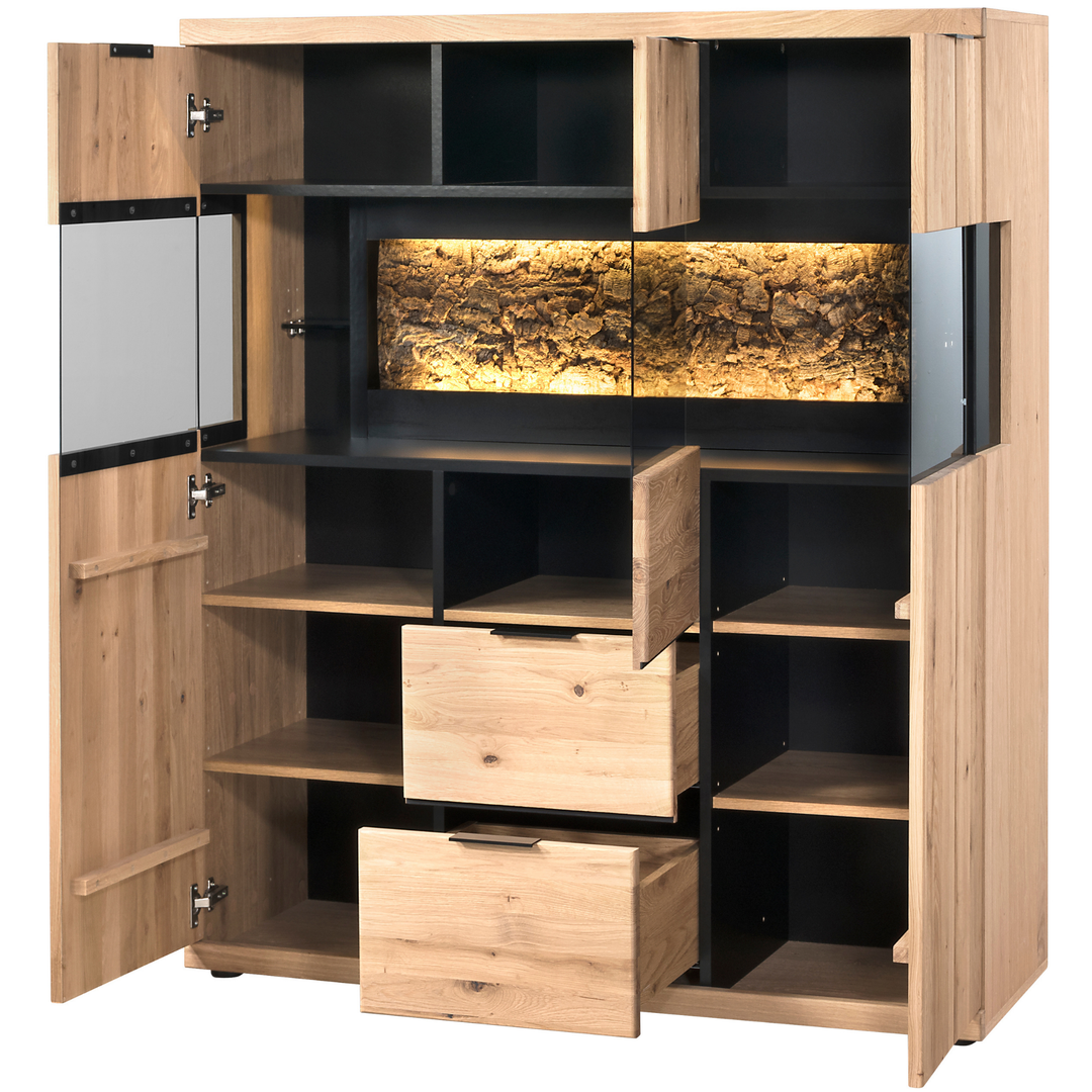 NAPOLI 22 Eichenanrichte, 121×141×42 cm | VESKOR