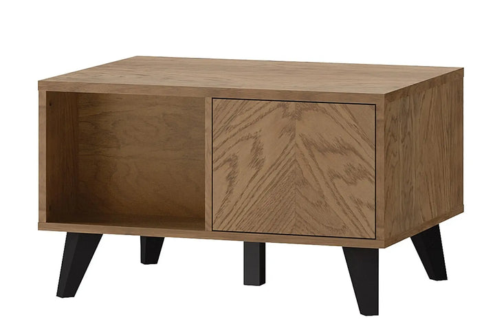 Couchtisch aus geölter, rustikaler Eiche COZY 41, 80×60×48 cm | VESKOR