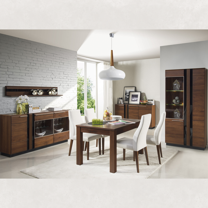 Eichenvitrine PORTI 12, 95x198x42 cm | VESKOR