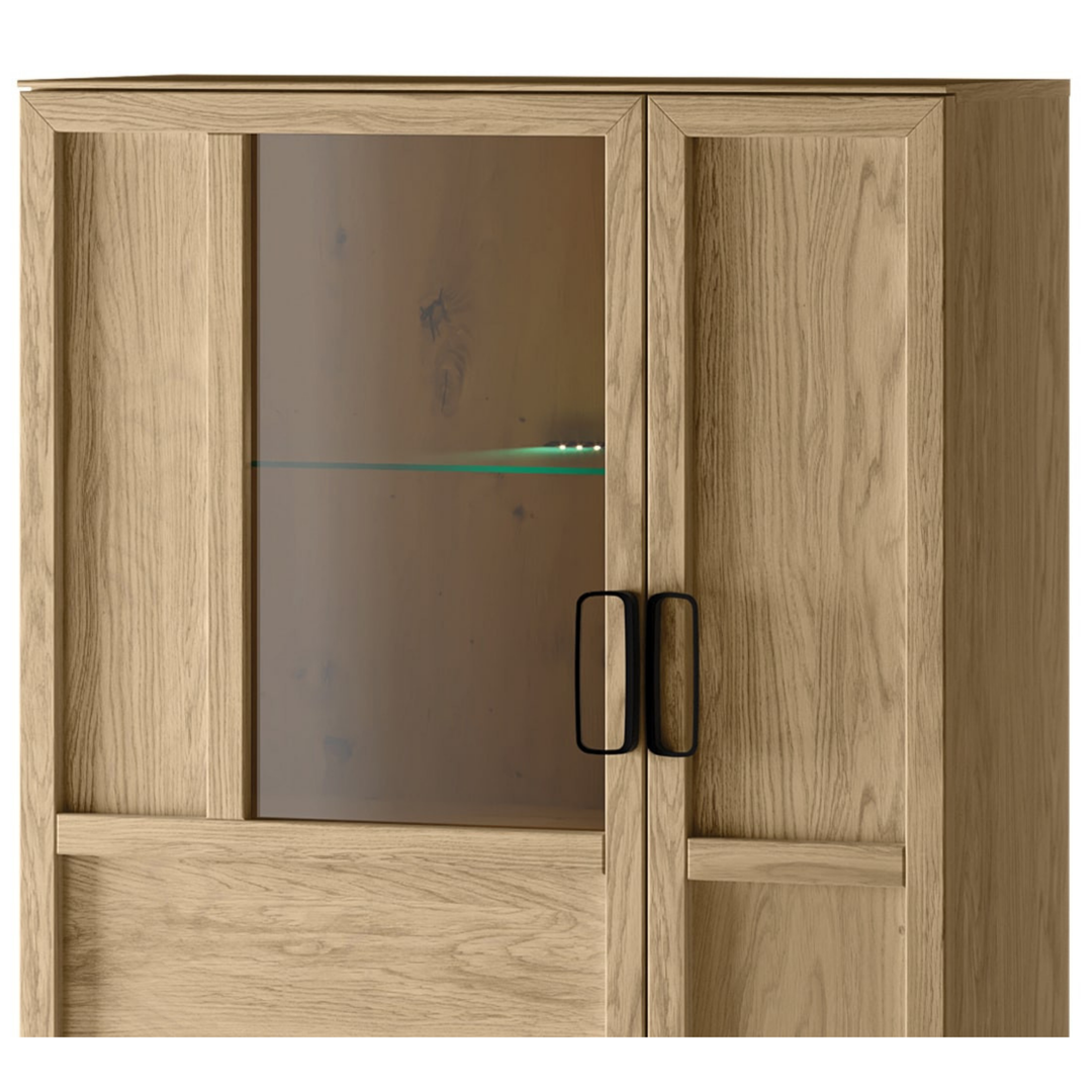 Eichenholz-Vitrine LIMBO 15, 95×42×124 cm | VESKOR