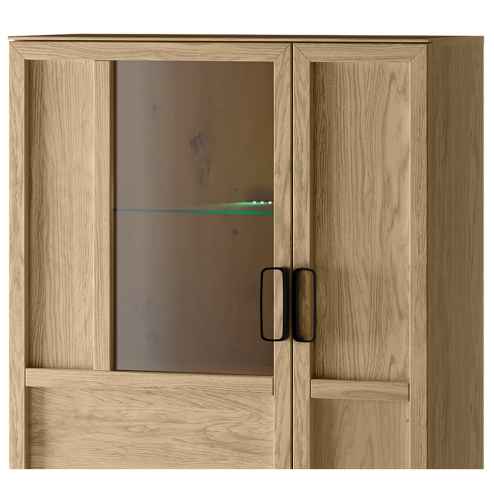 Eichenholz-Vitrine LIMBO 15, 95×42×124 cm | VESKOR