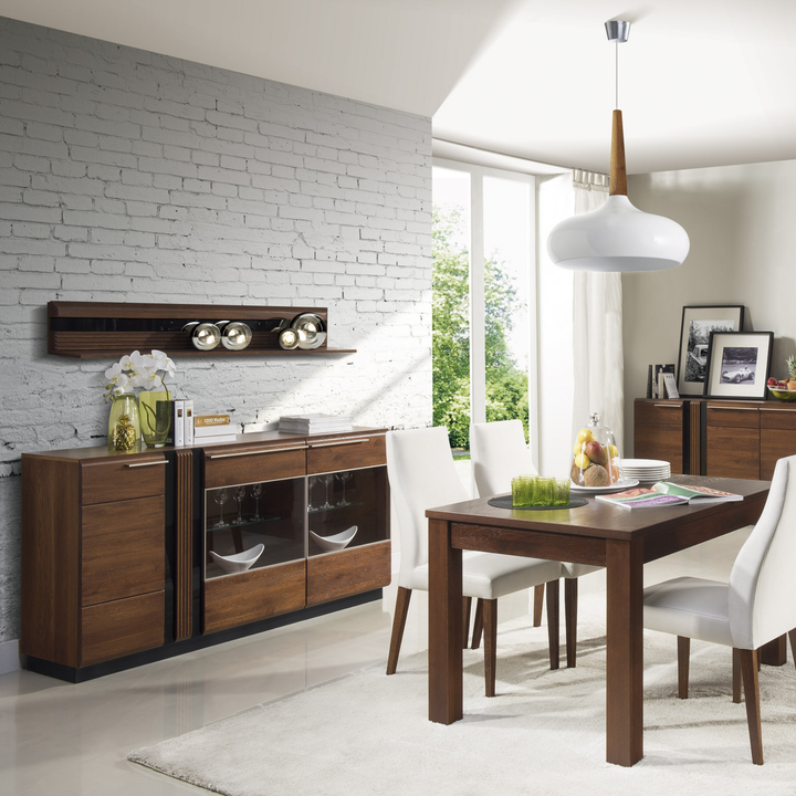 Eichenholzregal PORTI 35, 160x23x25 cm | VESKOR