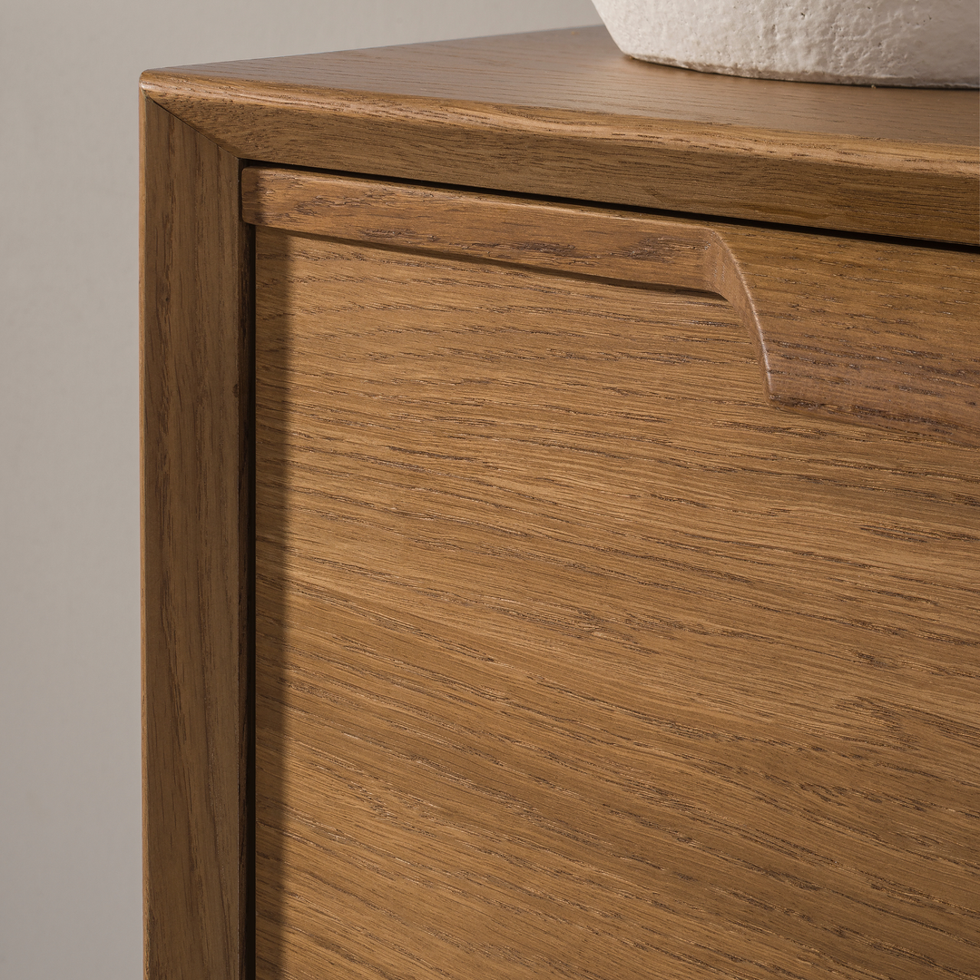 Rustikale Eichenkommode LEO 13, 105×49,5×100,7 cm | VESKOR