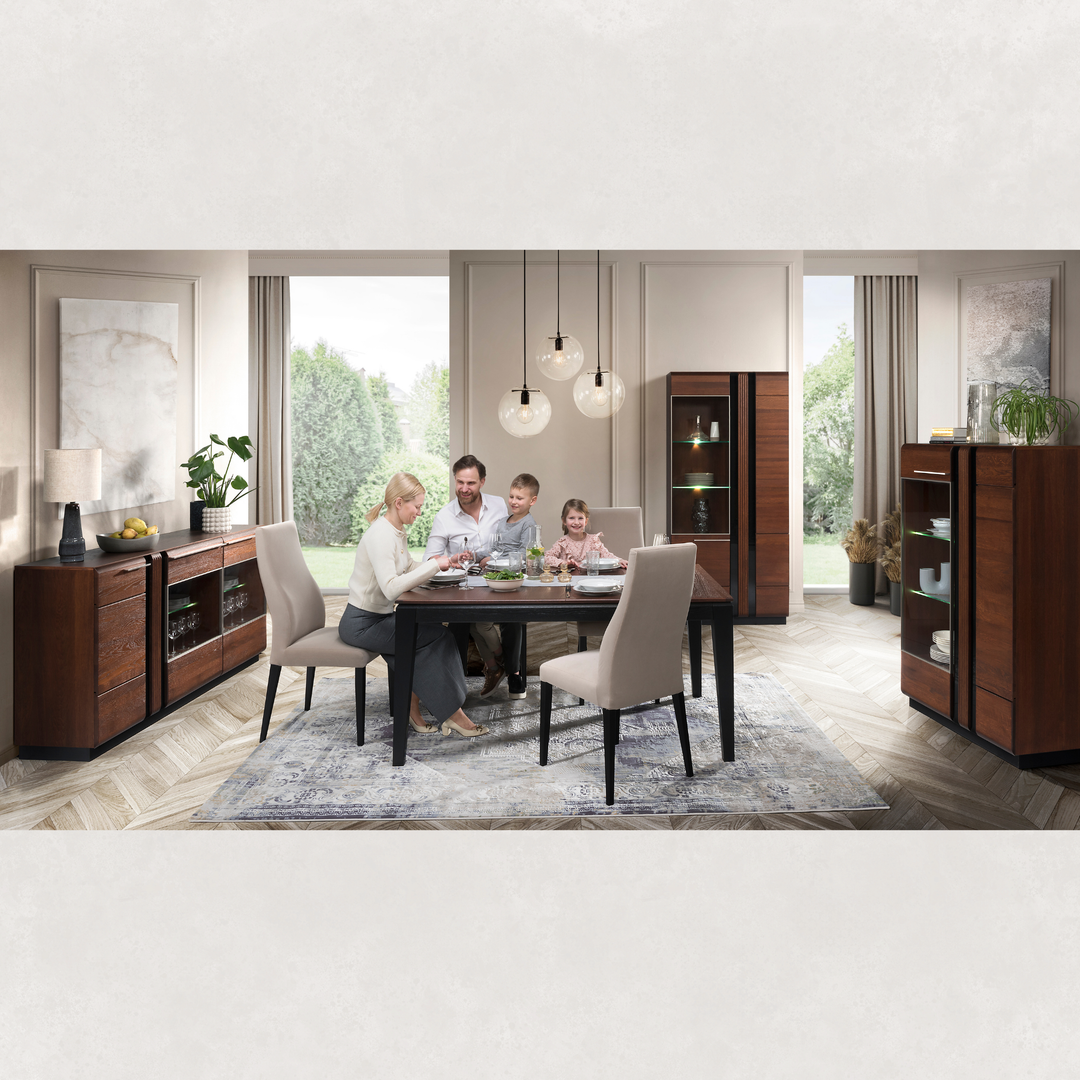 Eichenvitrine PORTI 15, 95x145x42 cm | VESKOR