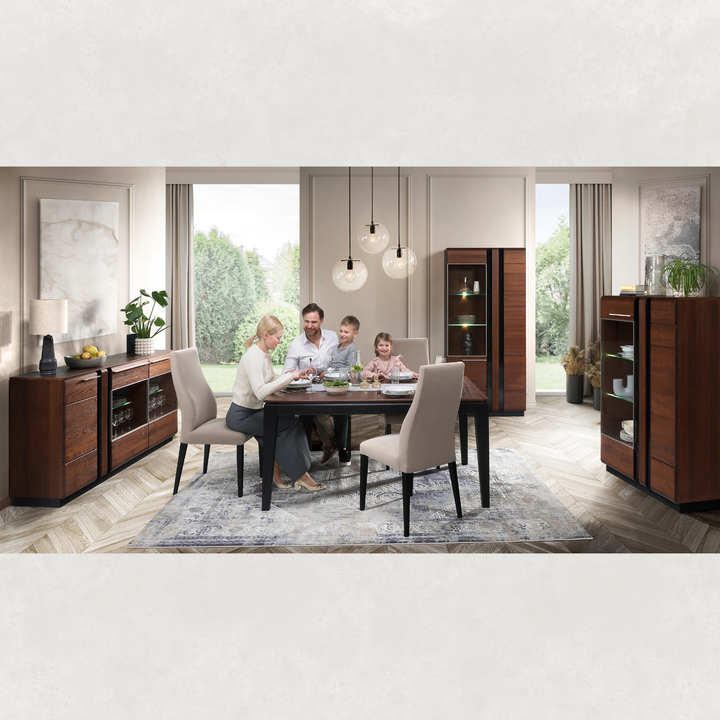 Eichenvitrine PORTI 15, 95x145x42 cm | VESKOR