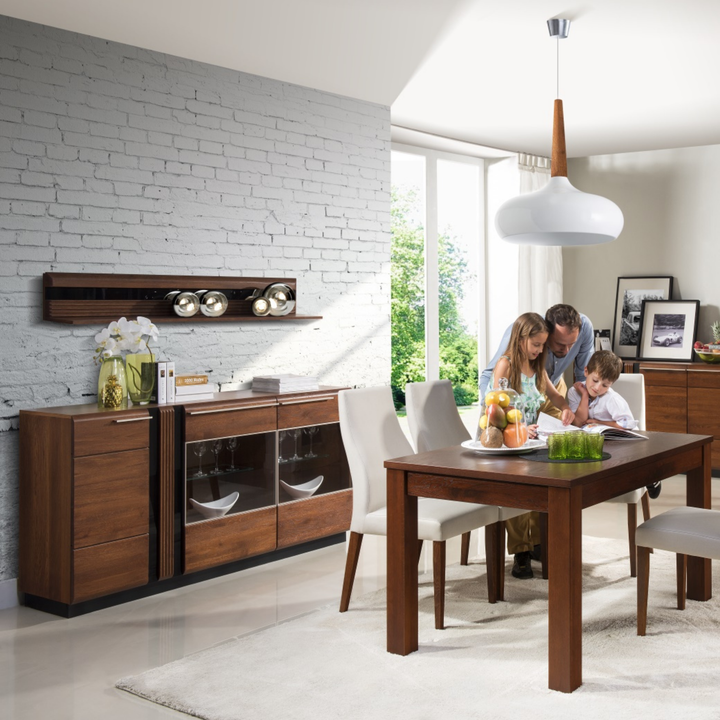 Eichenholzregal PORTI 35, 160x23x25 cm | VESKOR