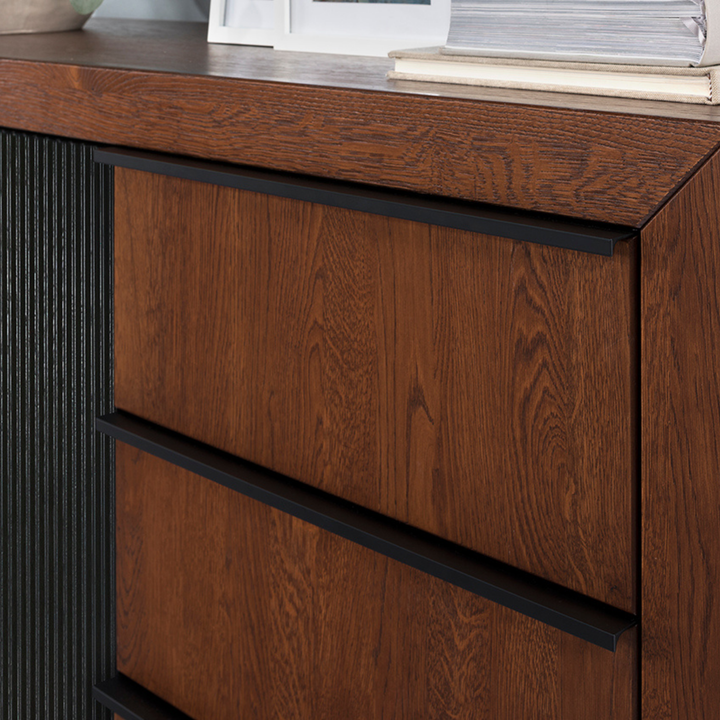 TV-Ständer PARIS 25 aus Eiche, 180X47x42 cm | VESKOR