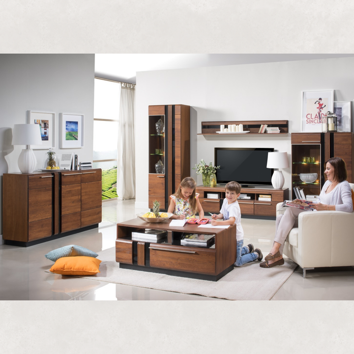 Eichenvitrine PORTI 15, 95x145x42 cm | VESKOR