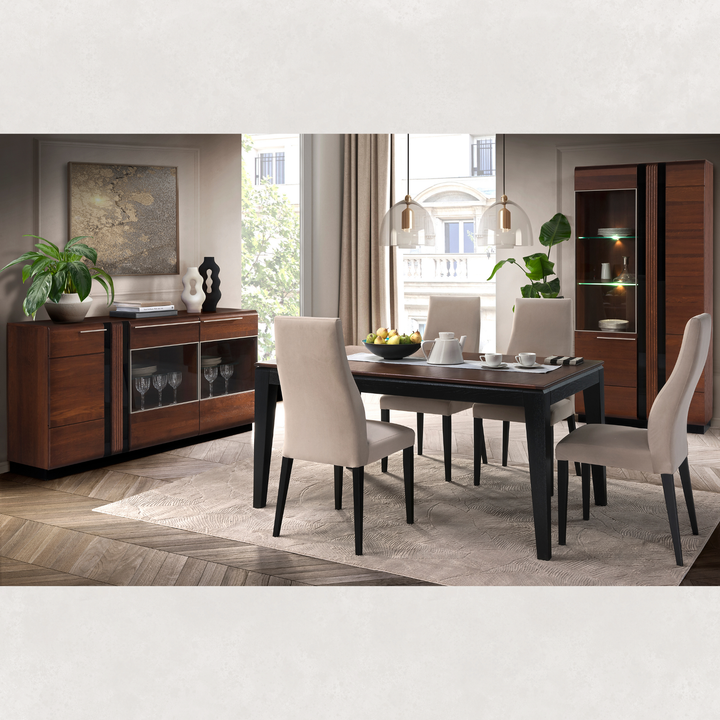 Eichenvitrine PORTI 12, 95x198x42 cm | VESKOR