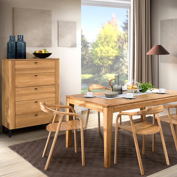 Eichenkommode OPORTO 75, 90x128x42 cm | VESKOR