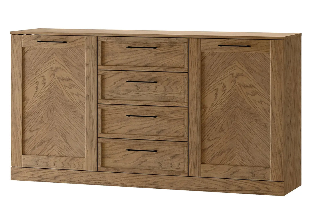 COZY 47 Kommode Eiche rustikal geölt, 170x90x42 cm | VESKOR