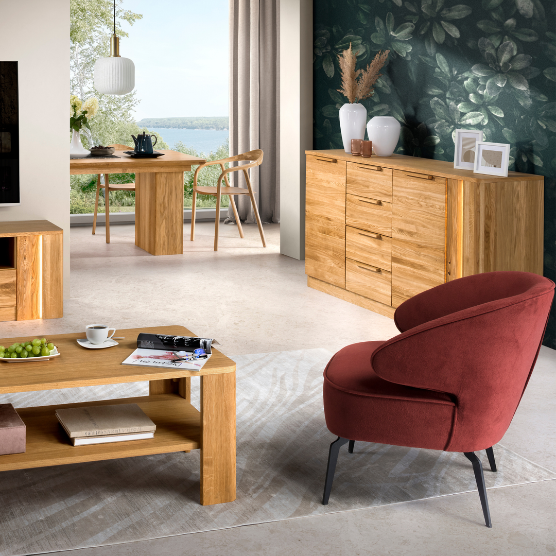 Kommode Eiche Honig LONDON 46, 180X92X43 cm | VESKOR