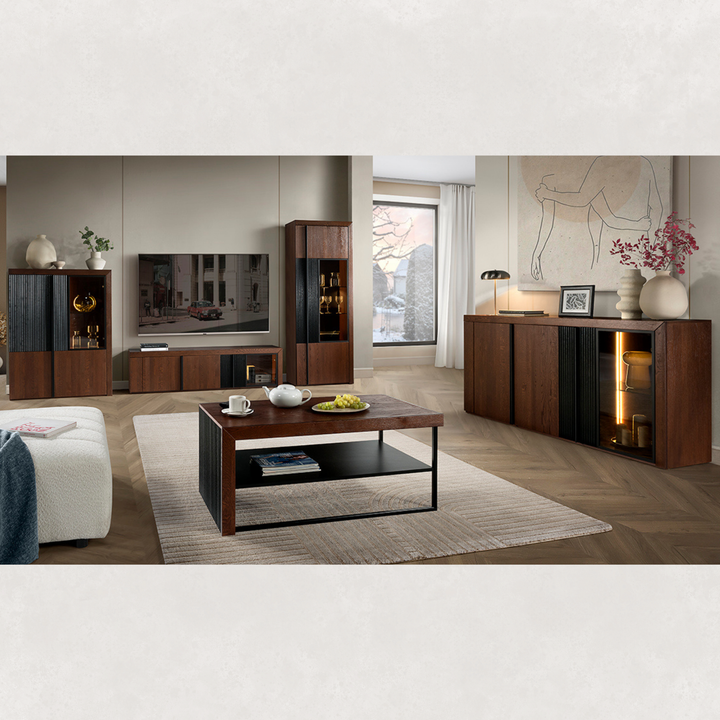 TV-Ständer PARIS 25 aus Eiche, 180X47x42 cm | VESKOR