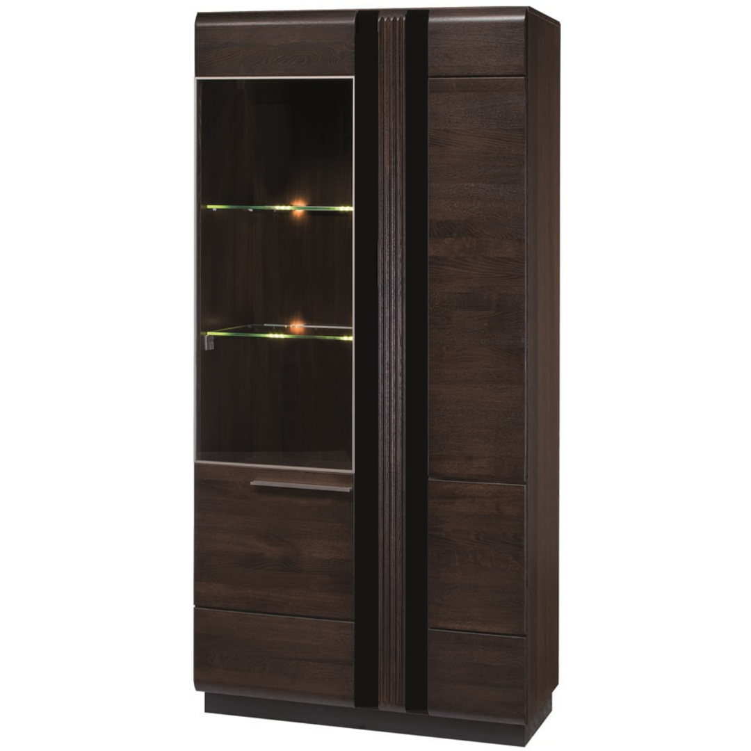 Eichenvitrine PORTI 12, 95x198x42 cm | VESKOR