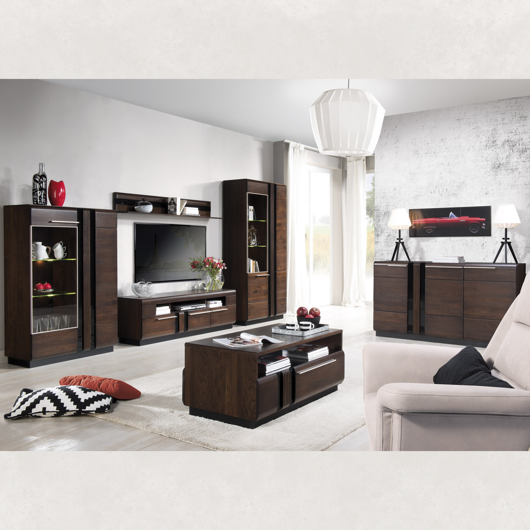 Eichenvitrine PORTI 15, 95x145x42 cm | VESKOR