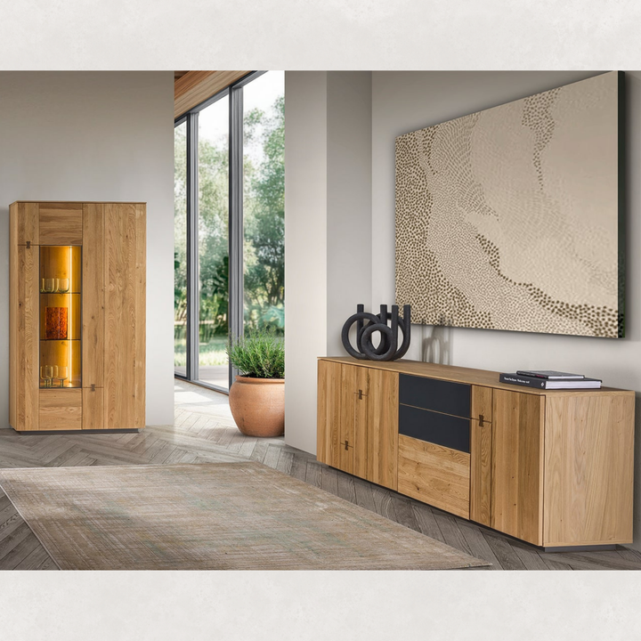 TV-Element MINURA 25 aus Eiche, 195×40×62 cm | VESKOR