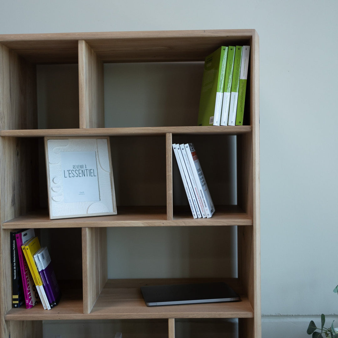 Massivholz-Bücherregal SWEDEN 1, 80 x 42 x 180 cm | VESKOR