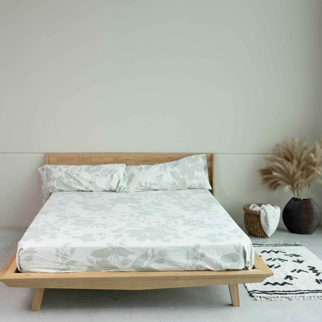 Doppelbett aus massiver Eiche MALMO | VESKOR