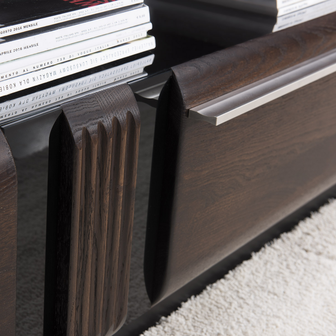 Eichenholz-TV-Ständer PORTI 25, 160x51x42 cm, VESKOR | VESKOR