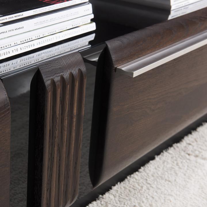 Eichenholz-TV-Ständer PORTI 25, 160x51x42 cm, VESKOR | VESKOR