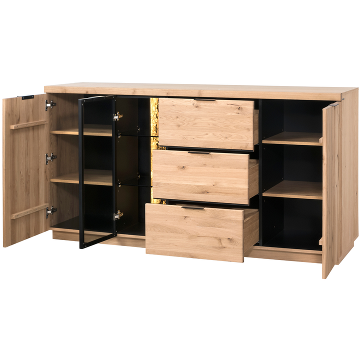 Kommode aus Eiche NAPOLI 20, 180×46×92 cm | VESKOR