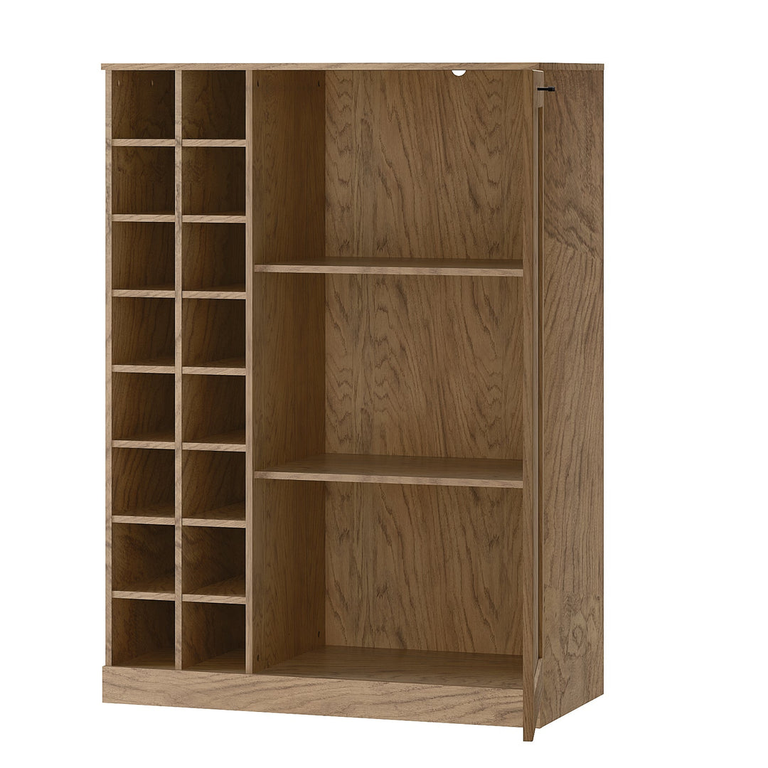 Rustikaler Barschrank aus geölter Eiche COZY 15, 100×140×50 cm | VESKOR