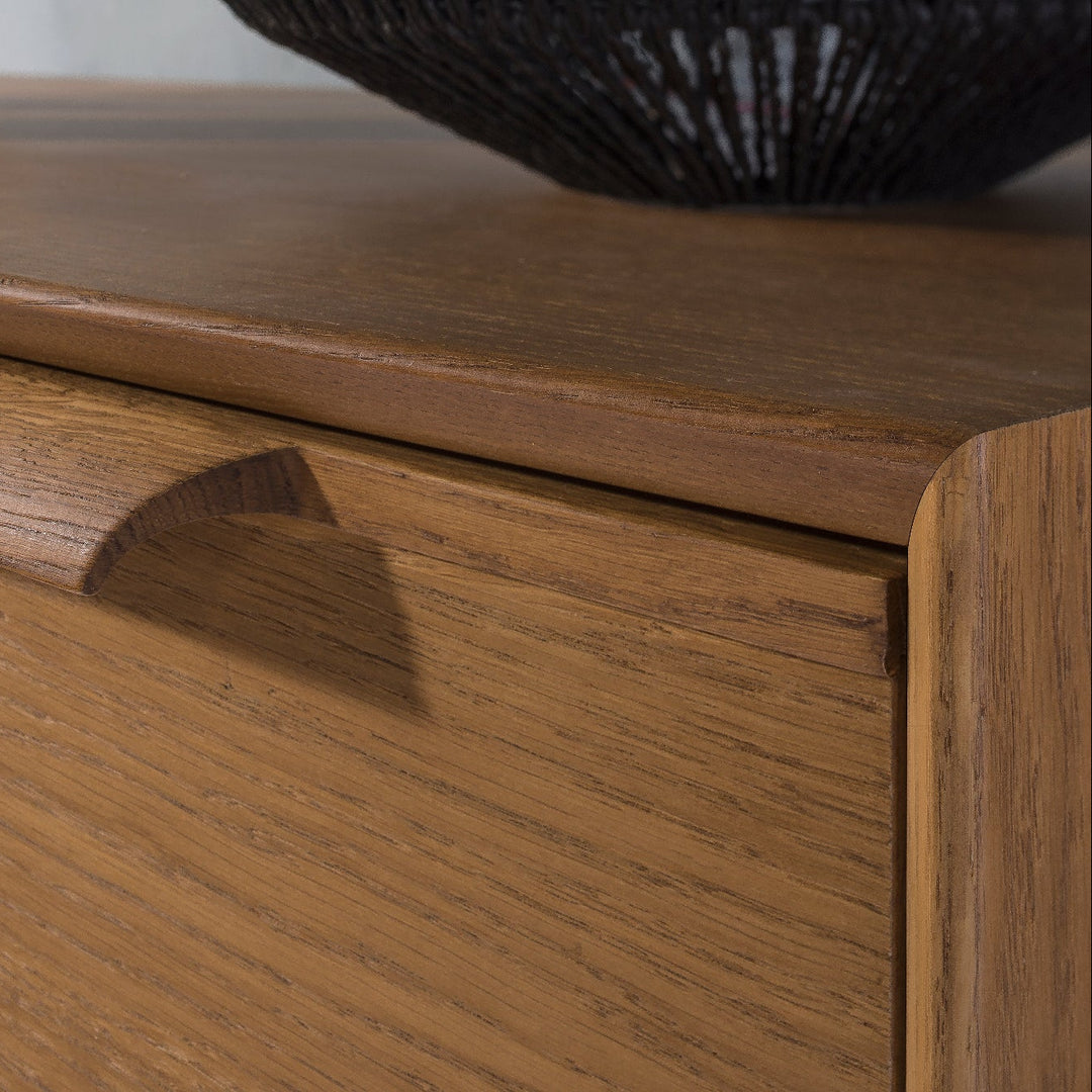 Rustikale Eichenkommode LEO 12, 105×49,5×100,7 cm | VESKOR