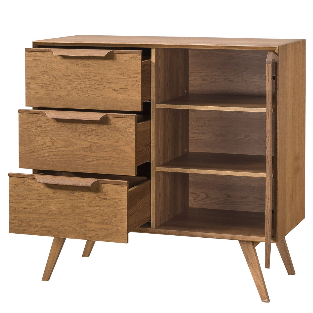 Rustikale Eichenkommode LEO 12, 105×49,5×100,7 cm | VESKOR