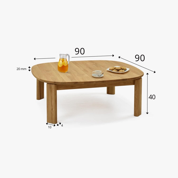 Couchtisch Eiche massiv Victoria | VESKOR