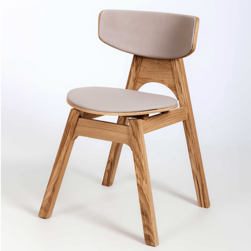 VESKOR Massive Eiche gepolstert Stuhl aus der Kollektion Frida Nordic Möbel mit einem modernen Design Mobel.Store