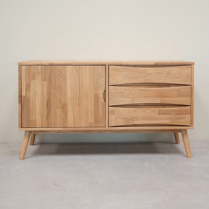 VESKOR Sideboard Eichenholz Kommode aus massiver, nachhaltiger Eiche