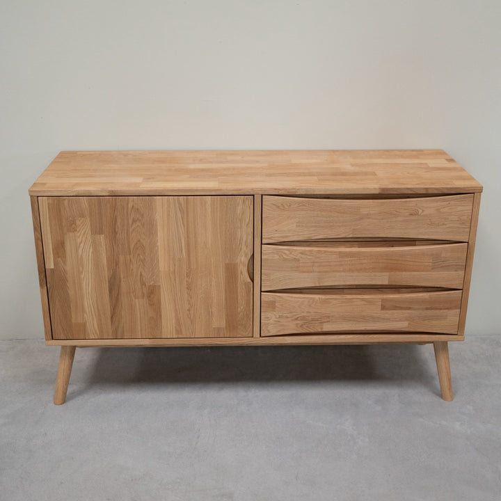 VESKOR Sideboard Eichenholz Kommode aus massiver, nachhaltiger Eiche