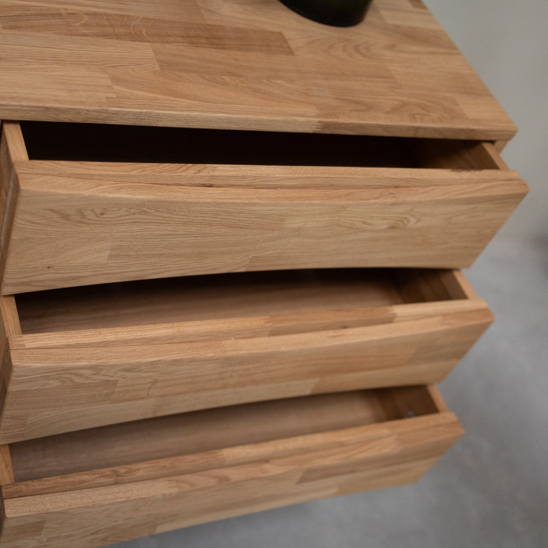 VESKOR Sideboard Eichenholz Kommode aus massiver, nachhaltiger Eiche