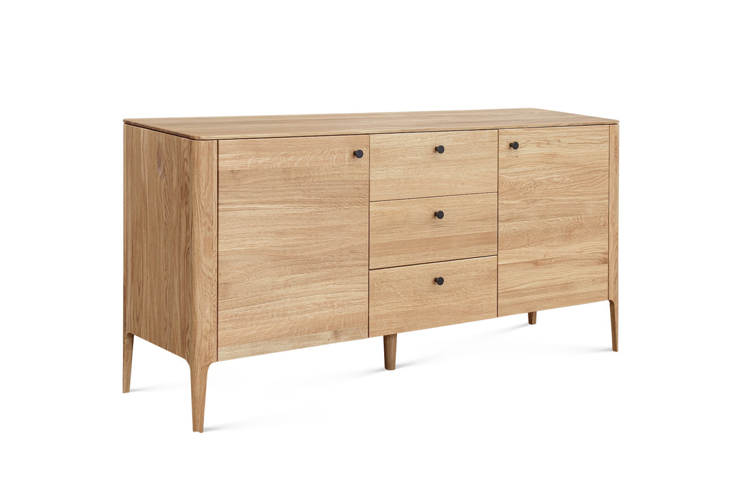 VESKOR Sideboard Kommode aus massiver Eiche Narvik