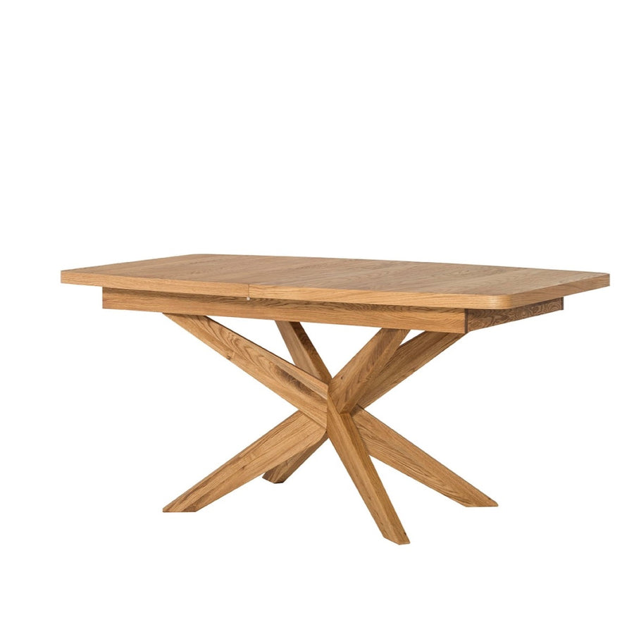 VESKOR Ausziehbarer Esstisch aus Eichenholz der Kollektion Velle Nordische Möbel mit modernem Design