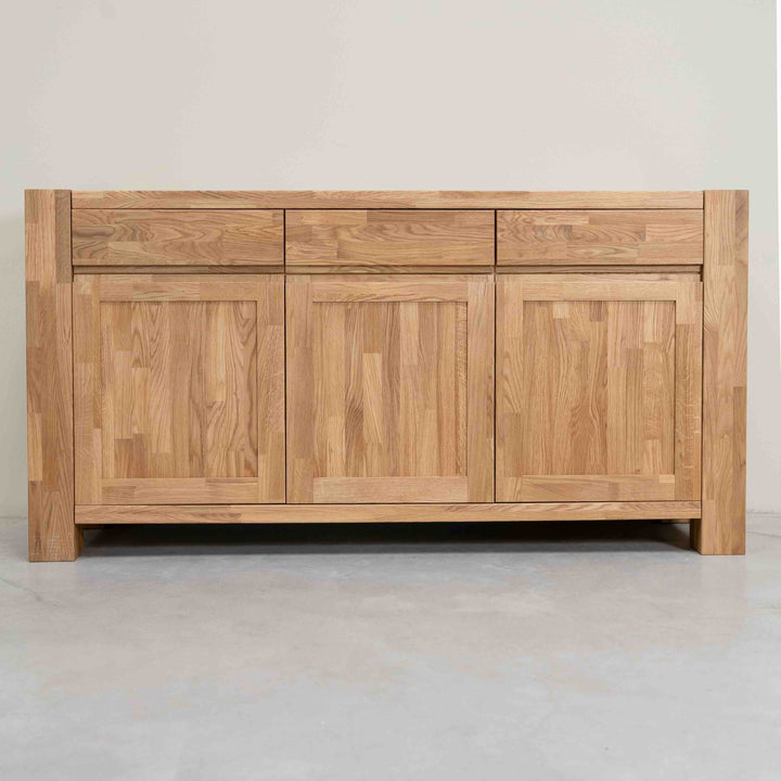 Anrichte aus massiver Eiche BALDER, 160x44x82 cm, VESKOR | VESKOR
