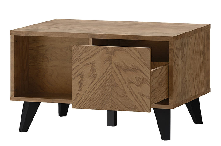 Couchtisch aus geölter, rustikaler Eiche COZY 41, 80×60×48 cm | VESKOR