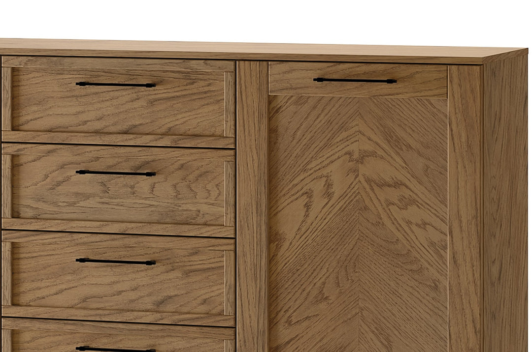 COZY 47 Kommode Eiche rustikal geölt, 170x90x42 cm | VESKOR